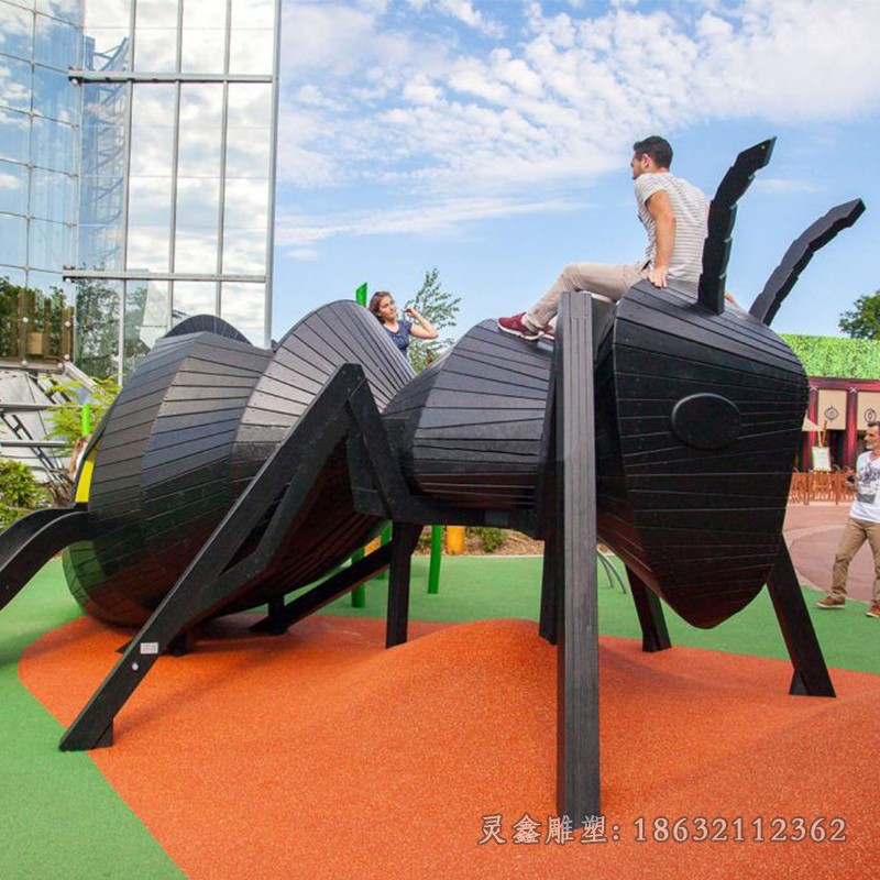 不锈钢抽象蚂蚁小区雕塑