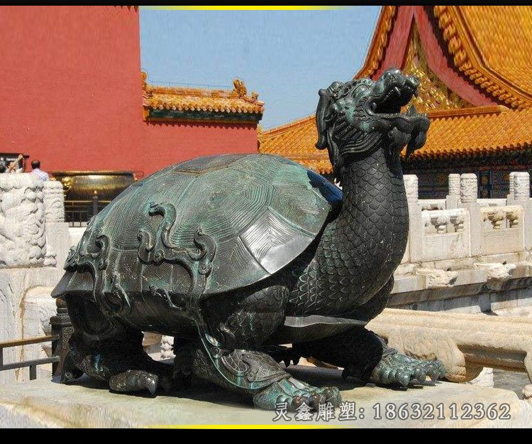 神兽动物龙龟铜雕