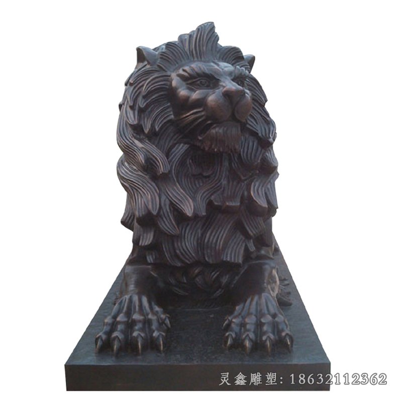 欧式狮子动物景观铜雕