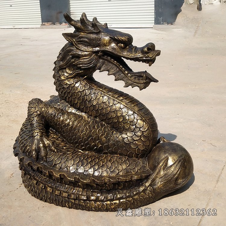 生肖龙城市动物景观铜雕