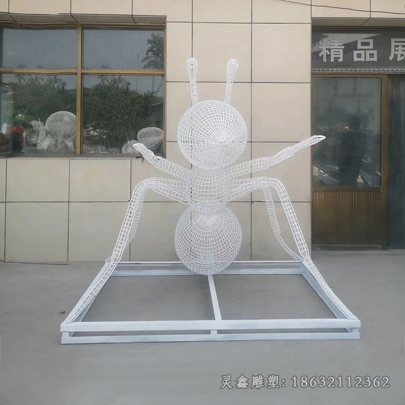不锈钢抽象蚂蚁广场雕塑
