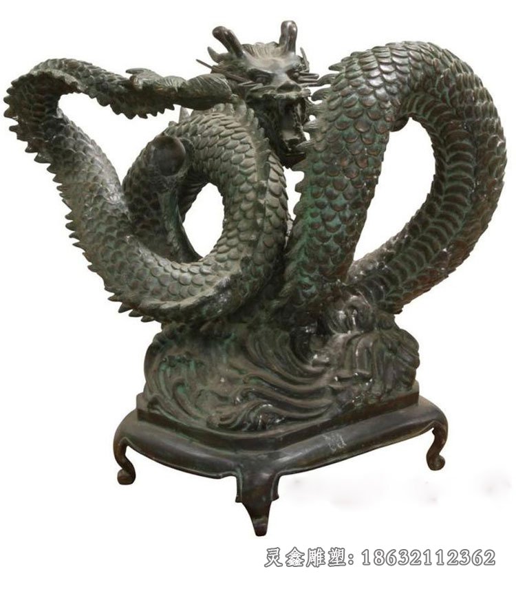 十二生肖龙铜雕