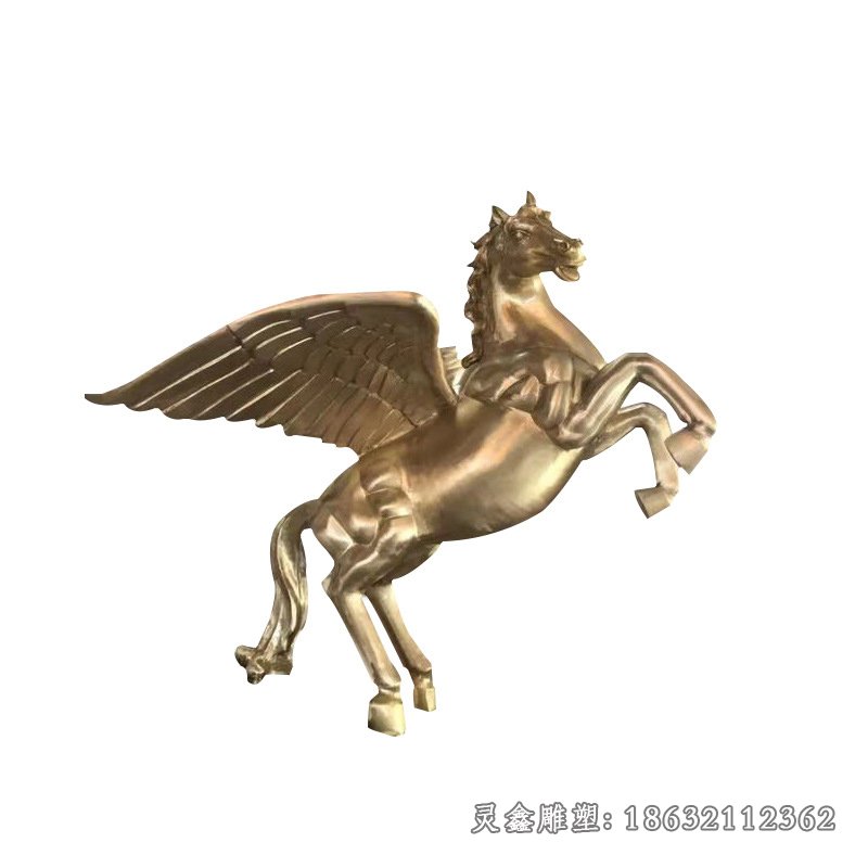 企业奔马铜雕