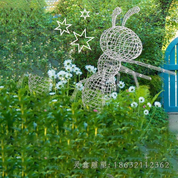 公园景观镂空蚂蚁动物雕塑