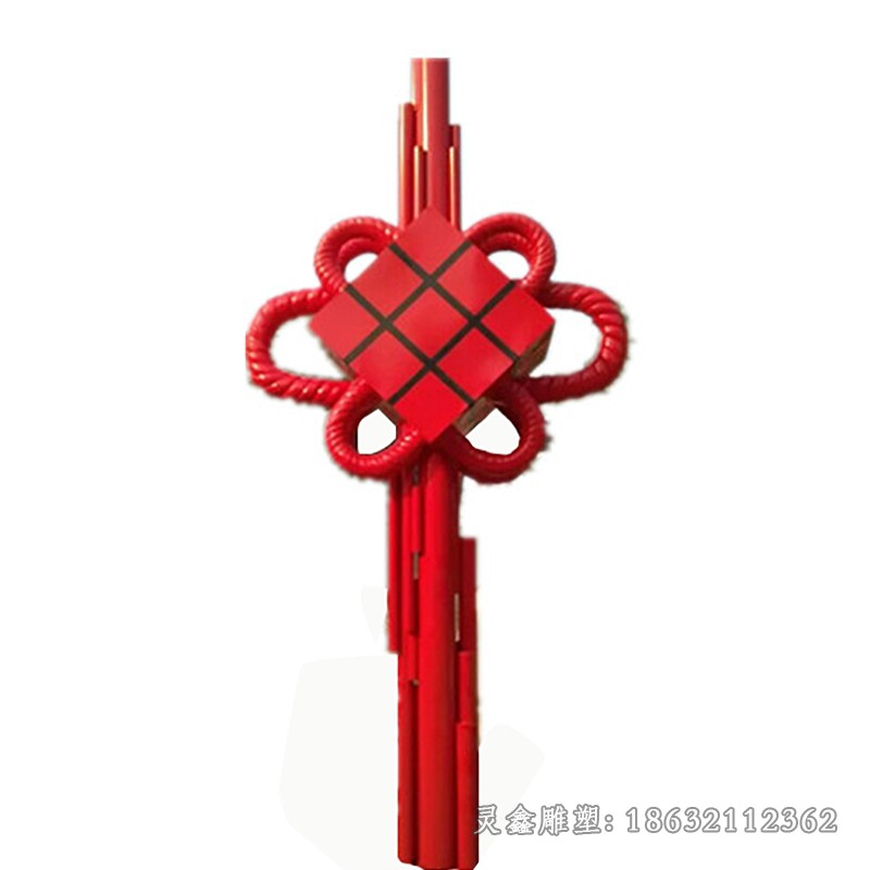 不锈钢中国结公园景观雕塑
