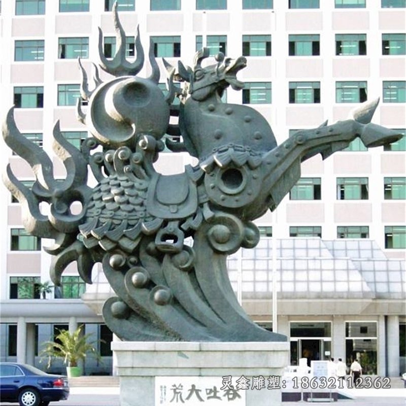 广场马生肖动物铜雕
