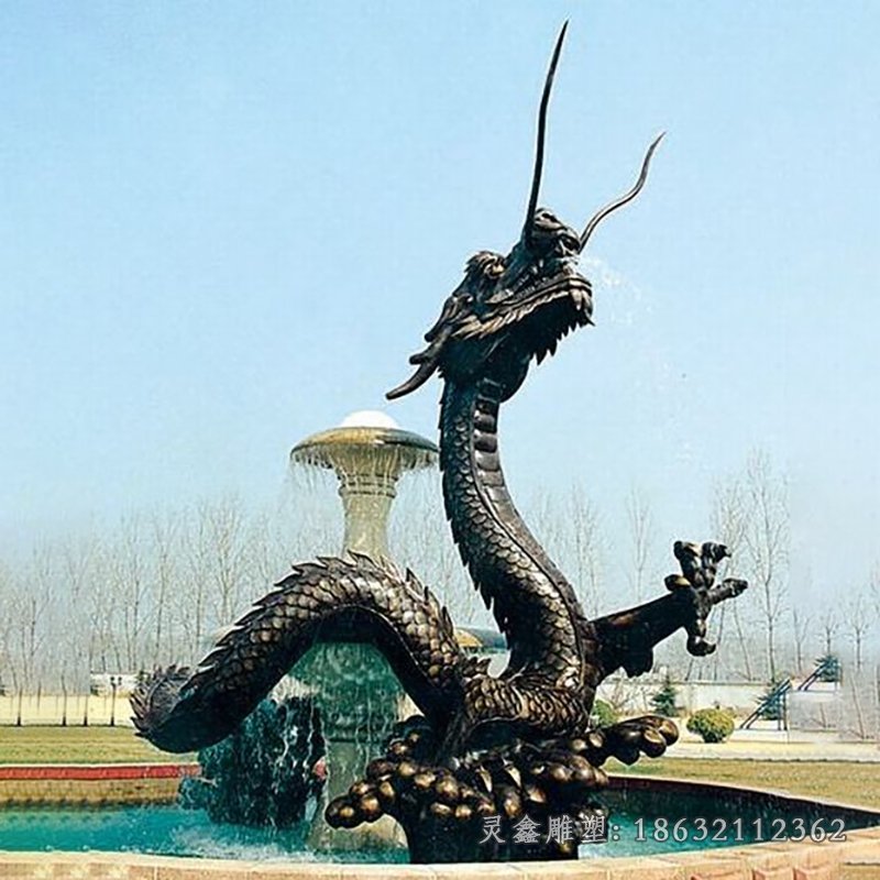 黄金龙广场景观铜雕