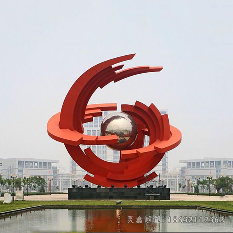 广场休闲运动标志景观雕塑