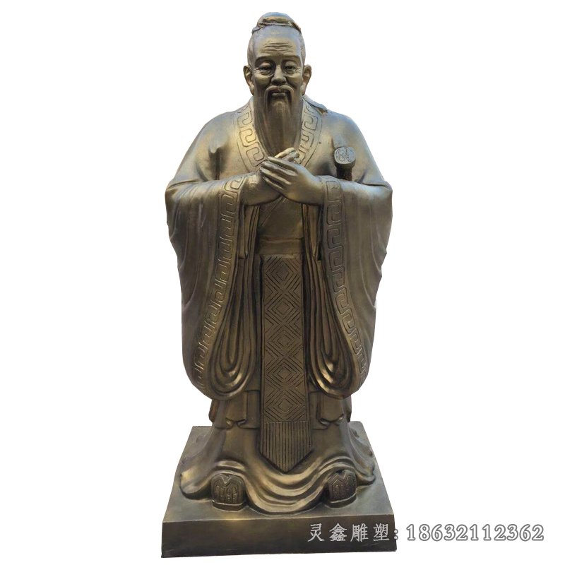 校园名人孔子雕塑