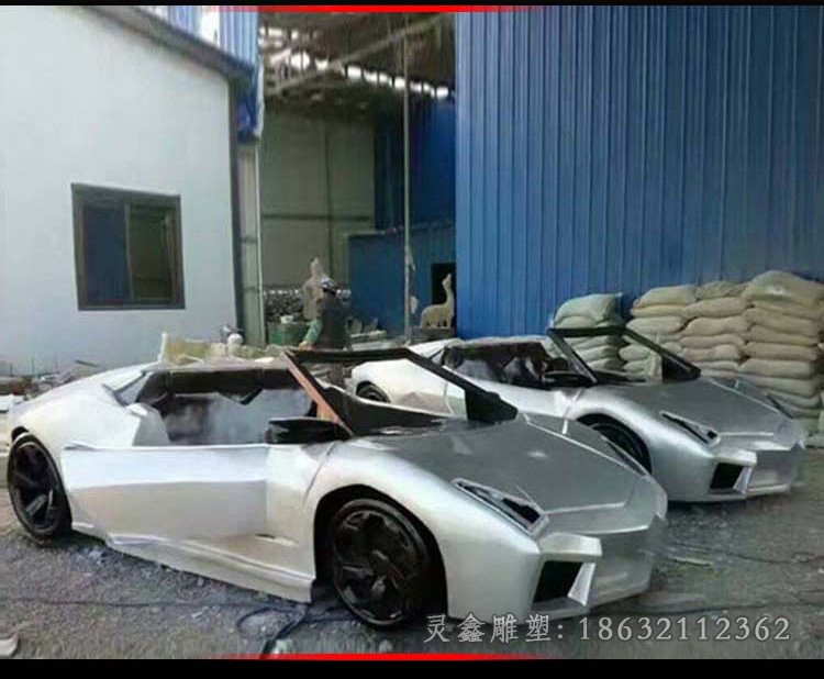 不锈钢车模型园林景观雕塑