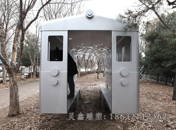 不锈钢街边车模景观雕塑