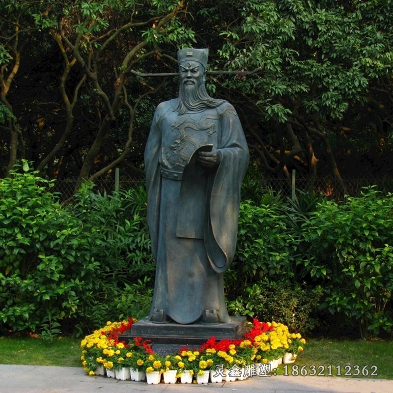 包拯古代景观铜雕