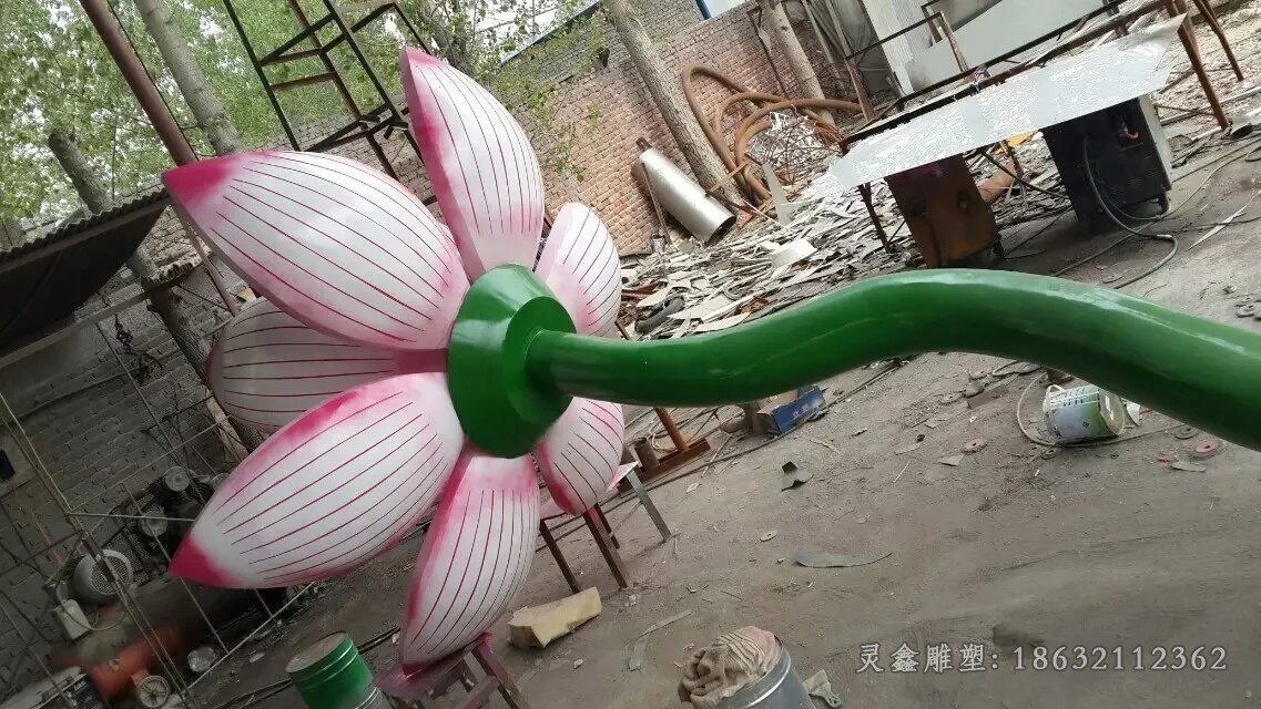 不锈钢莲花公园不锈钢雕塑