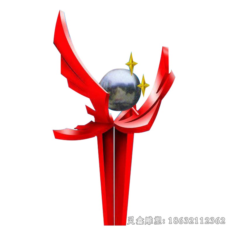 不锈钢火焰公园景观雕塑