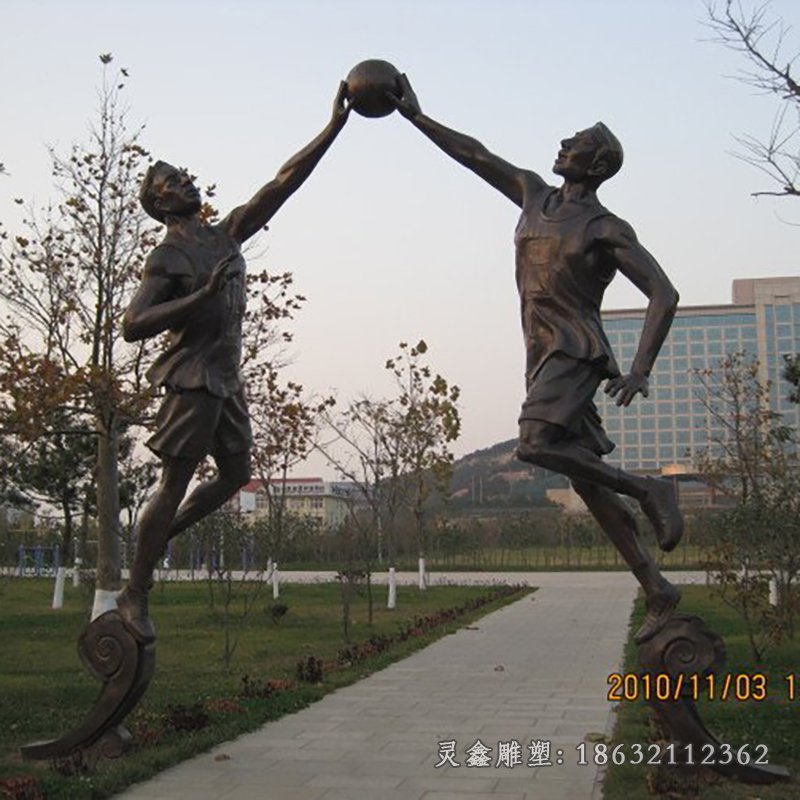 打篮球人物铜雕 (21)