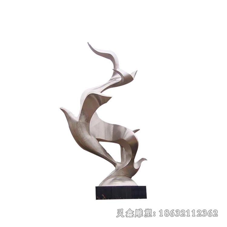 不锈钢飞鸽公园景观动物雕塑
