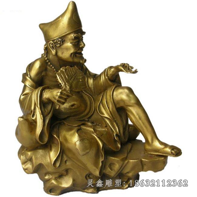 道济和尚人物铜雕 (5)