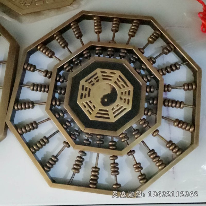 仿古铜钱雕塑 (2)
