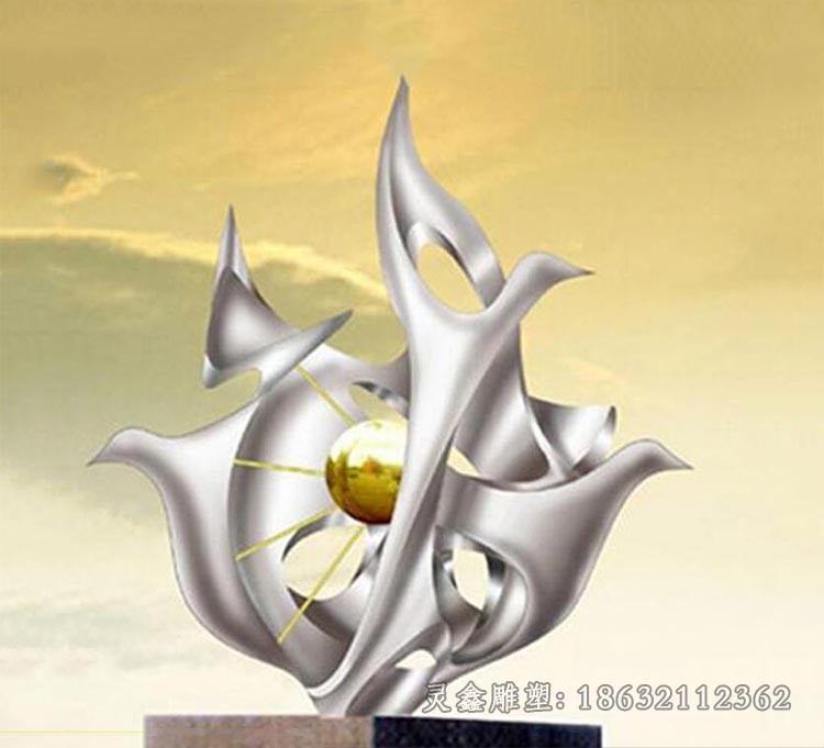 抽象创意公园抽象景观雕塑