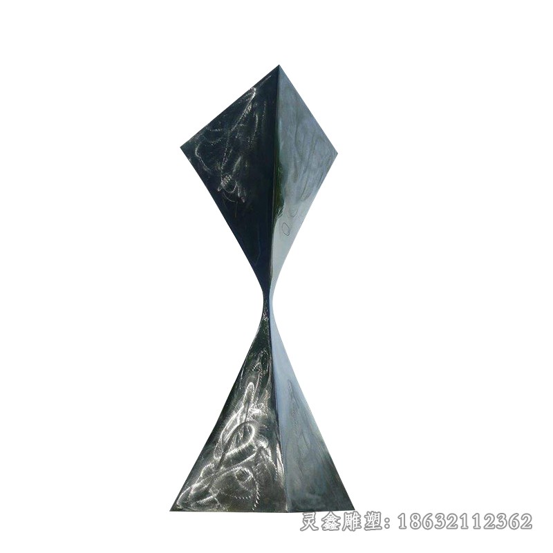 不锈钢镜面抽象标志景观雕塑