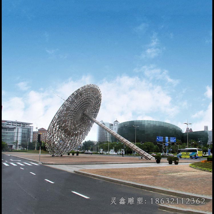 抽象广场景观不锈钢雕塑
