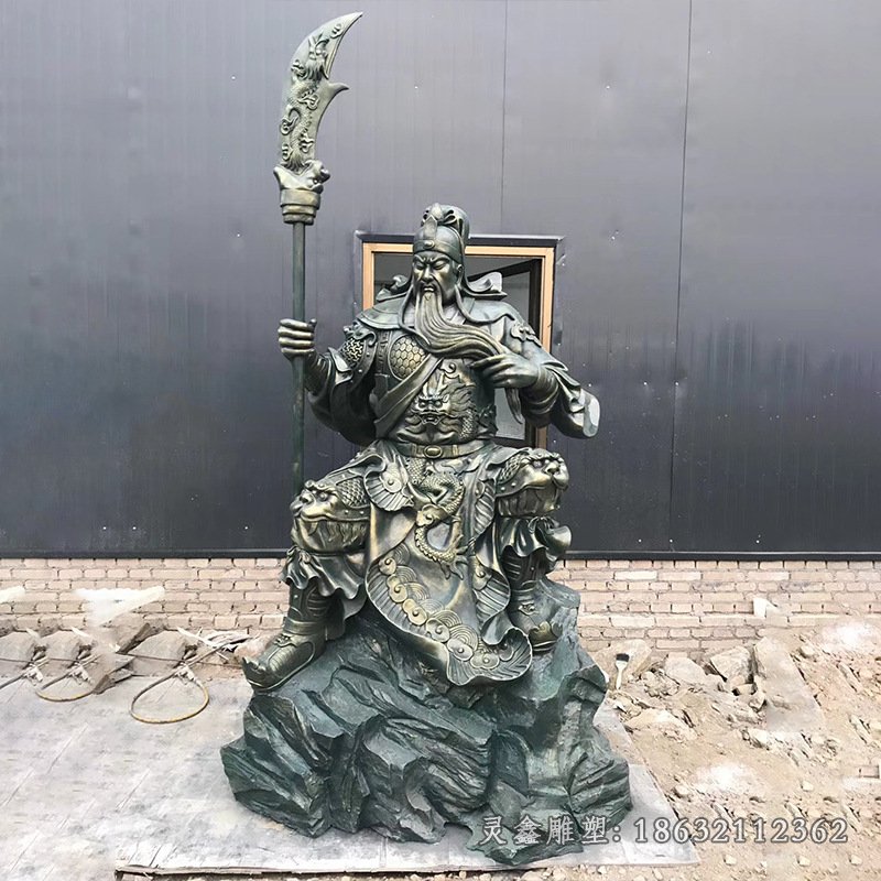 关羽东汉名将景观铜雕