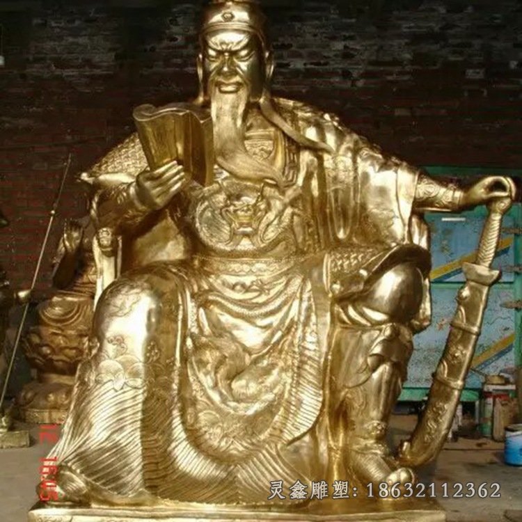 关羽古代名将景观铜雕