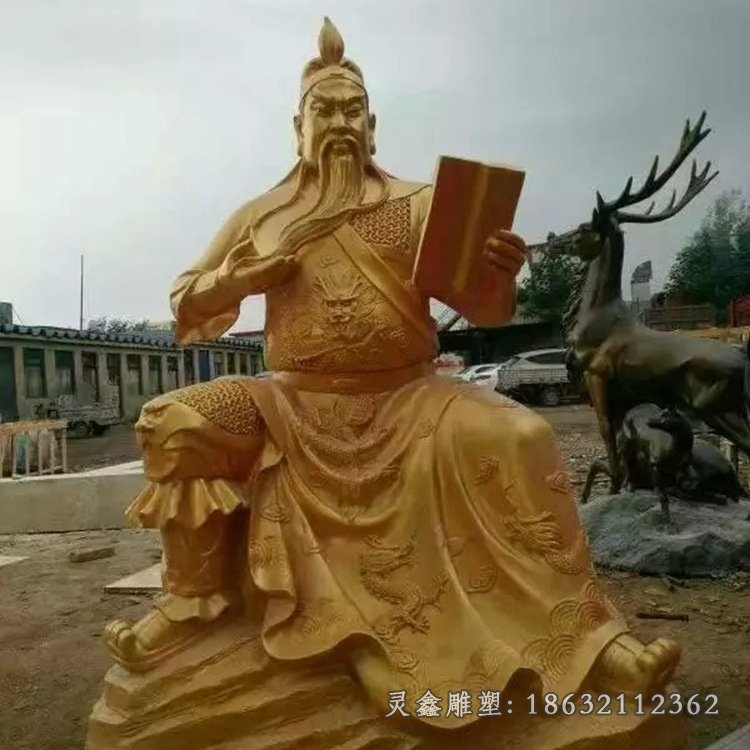 关羽古代名将人物铜雕