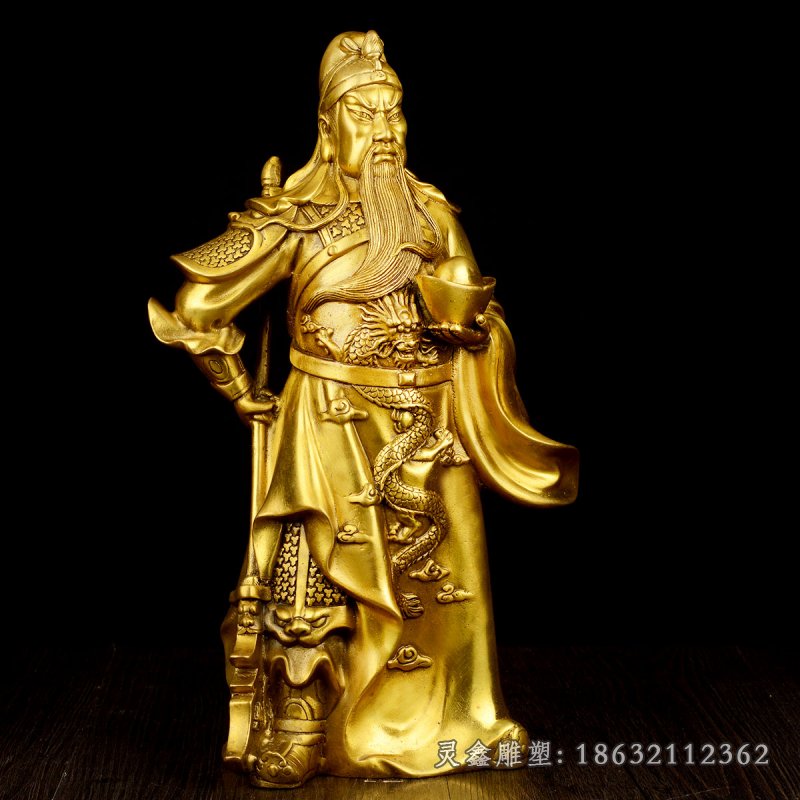 关公三国人物景观铜雕
