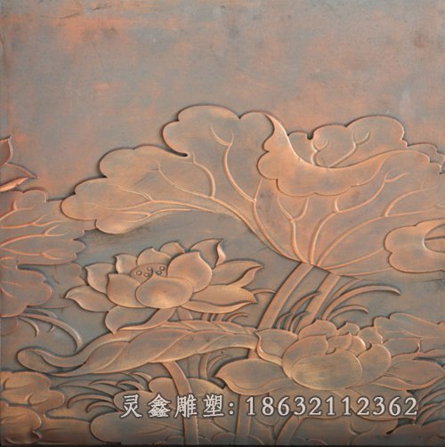荷花铜雕 (12)