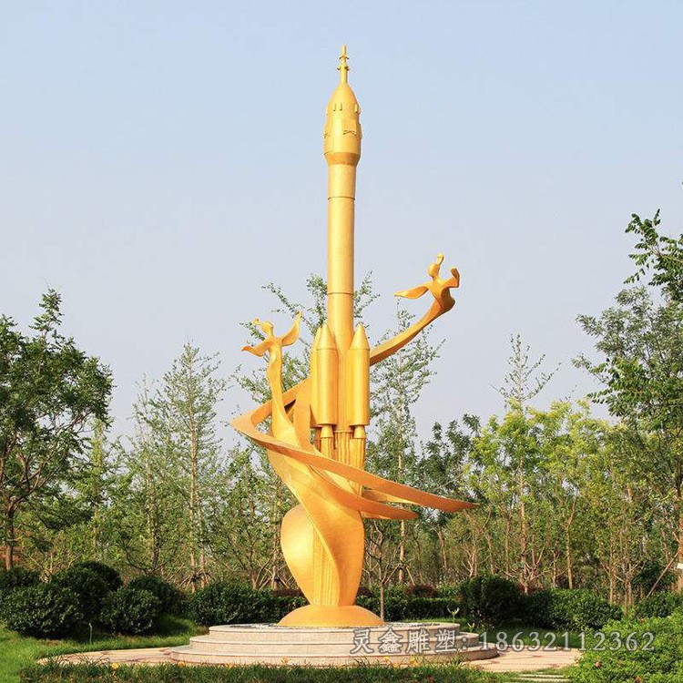 不锈钢抽象凤凰户外景观雕塑