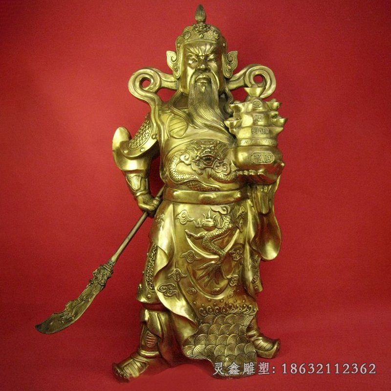 关羽城市三国人物铜雕