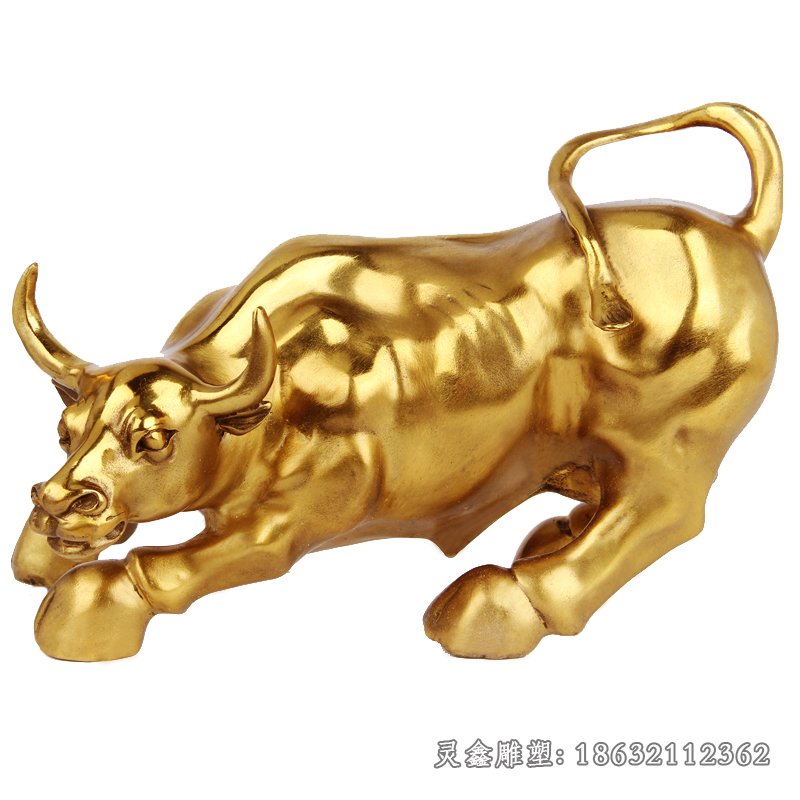 华尔街铜牛公园动物铜雕