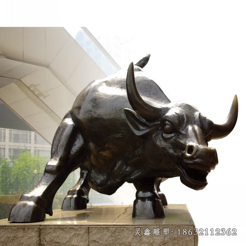 华尔街铜牛广场景观铜雕