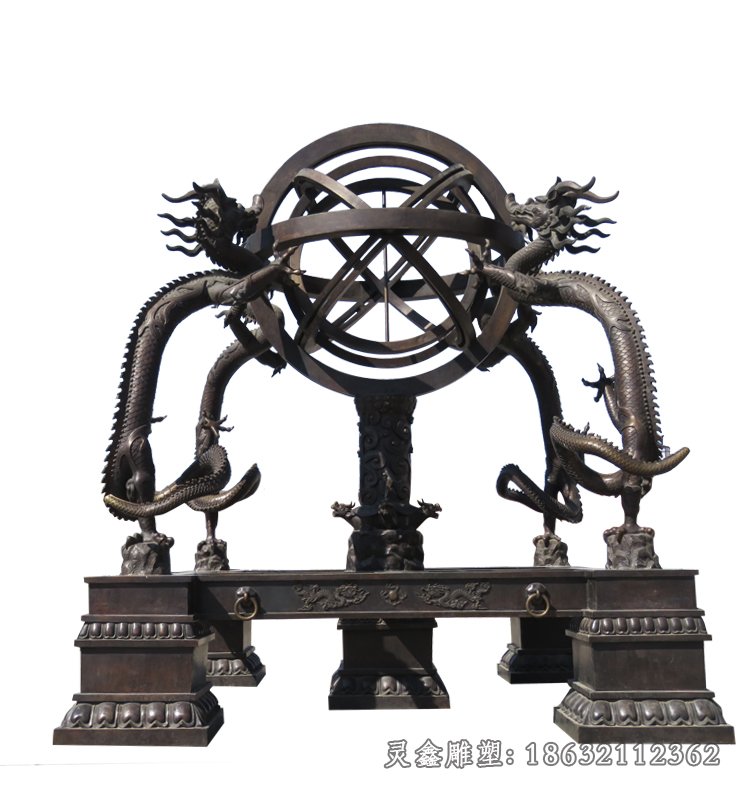 浑天仪广场仪器铜雕