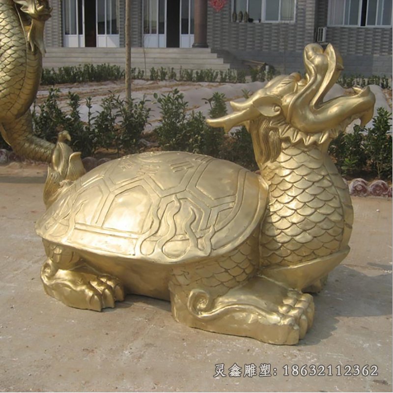 龙龟城市吉祥动物铜雕