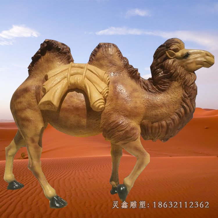 骆驼公园动物景观铜雕