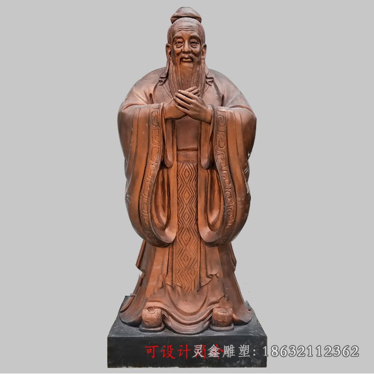 孔子城市景观铜雕 (10)