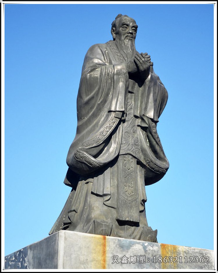 孔子城市景观铜雕 (21)