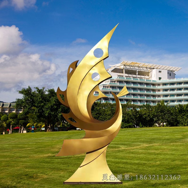 不锈钢彩绘凤凰公园景观雕塑