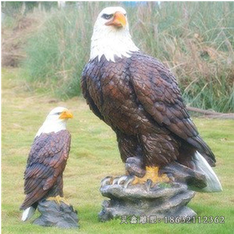 老鹰动物景观铜雕 (20)