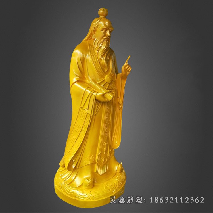 老子人物铜雕 (47)