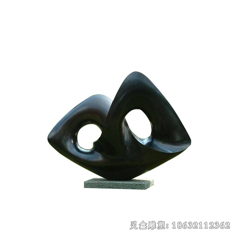 抽象标志镜面不锈钢雕塑
