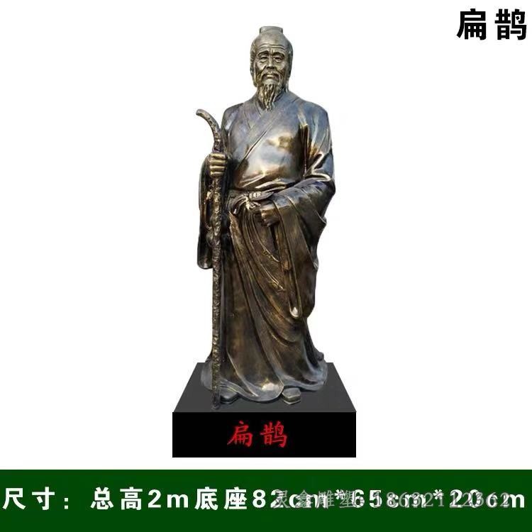 名医扁鹊人物铜雕