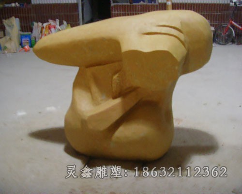 抽象标志景观铜雕