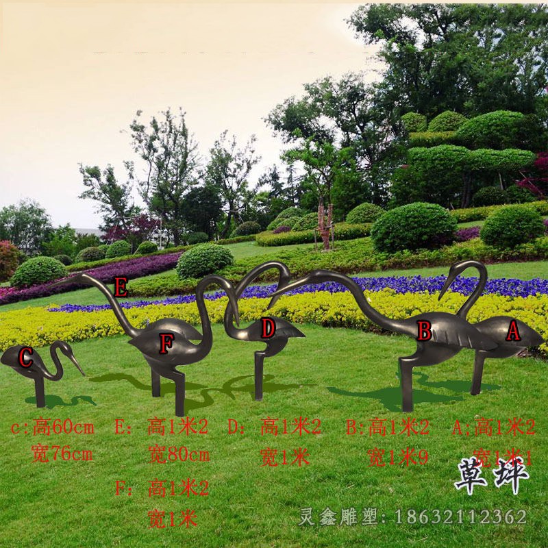 抽象天鹅动物标志铜雕