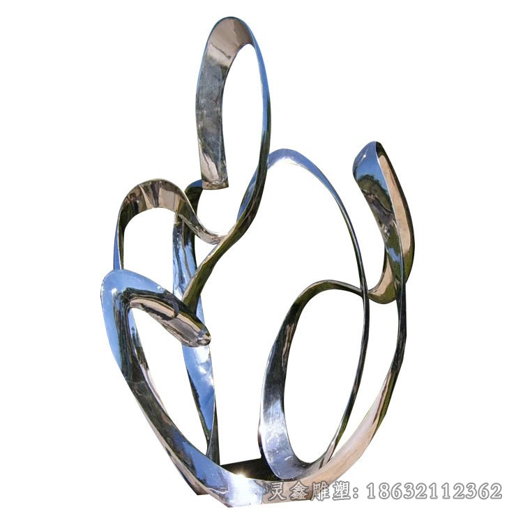 镜面标志不锈钢广场雕塑