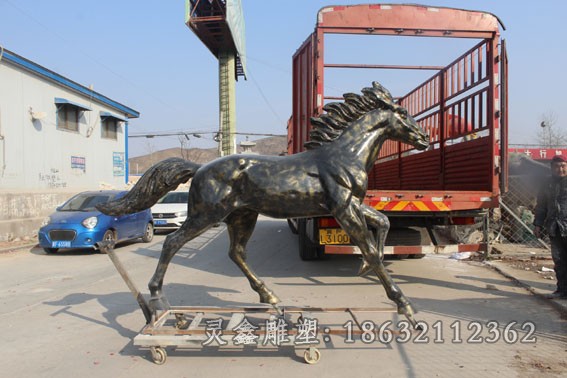 动物飞马景观抽象铜雕