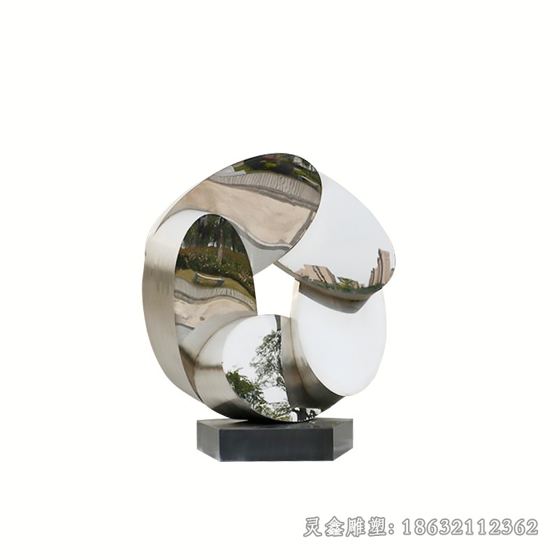 抽象镜面风车不锈钢雕塑