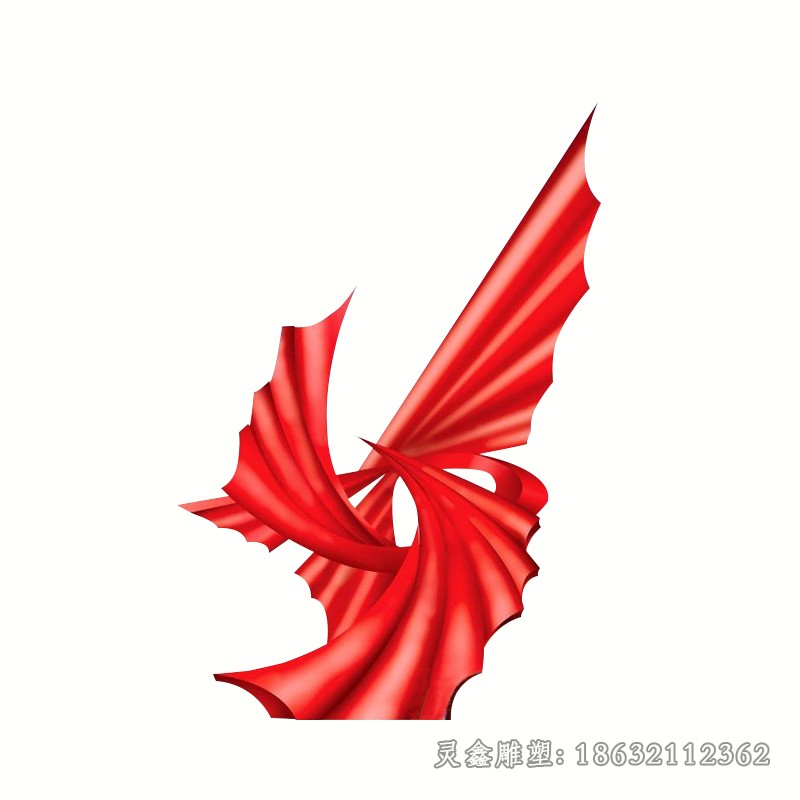 不锈钢风筝彩绘景观雕塑